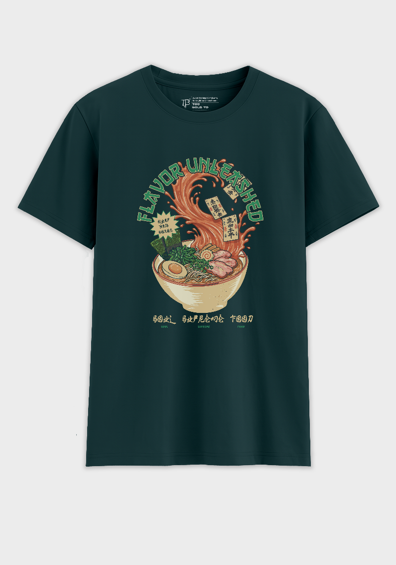 Flavor Unleashed Ramen Graphic T-Shirt – Japanese Food Art Tee