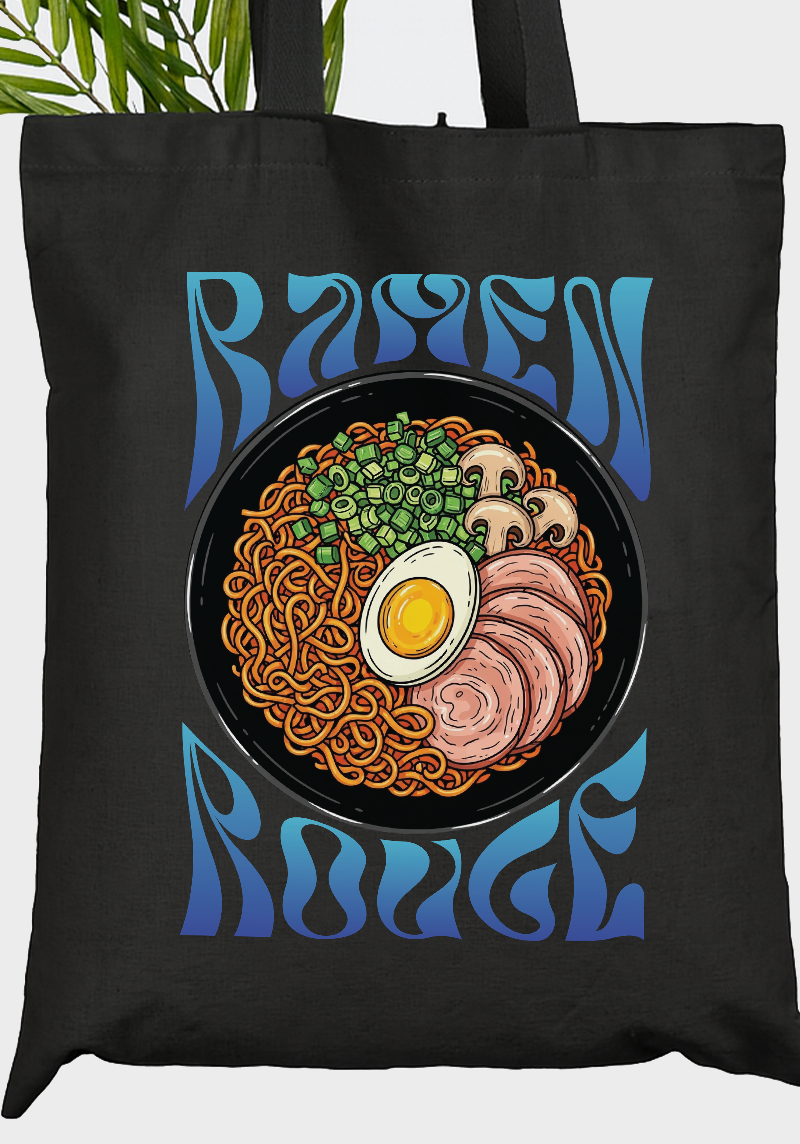 Ramen Bowl Graphic Tote Bag – Japanese Food Lover Eco-Friendly Bag