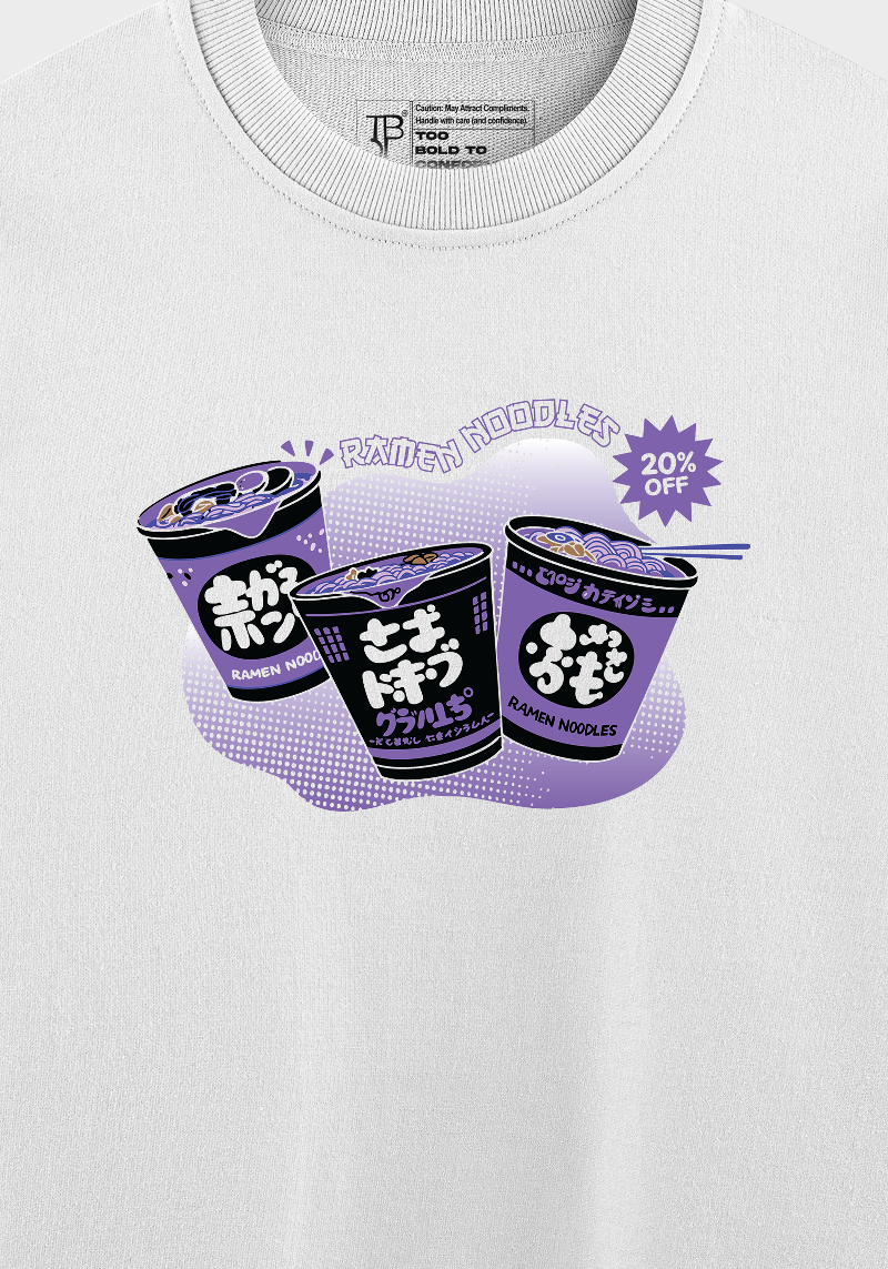 Instant Ramen Cup Noodle Sweatshirt – Japanese Foodie Streetwear Pullover