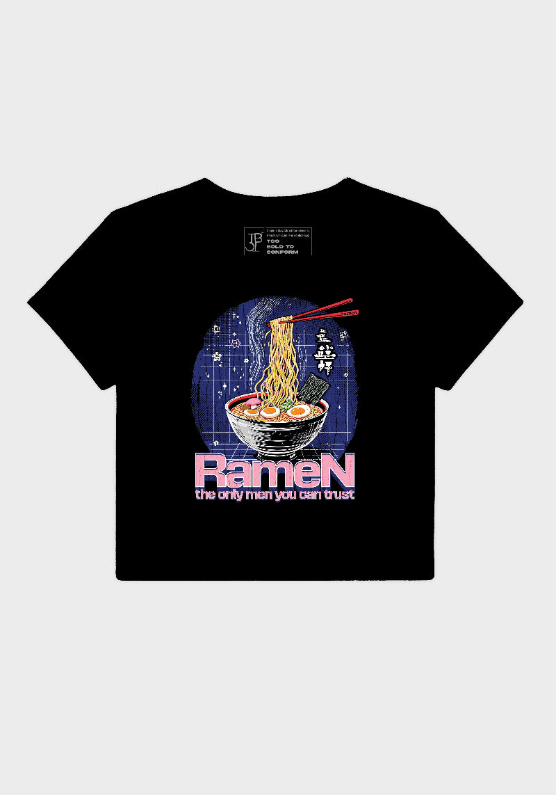 Ramen Lover Crop Top – Cute Graphic Tee for Foodies
