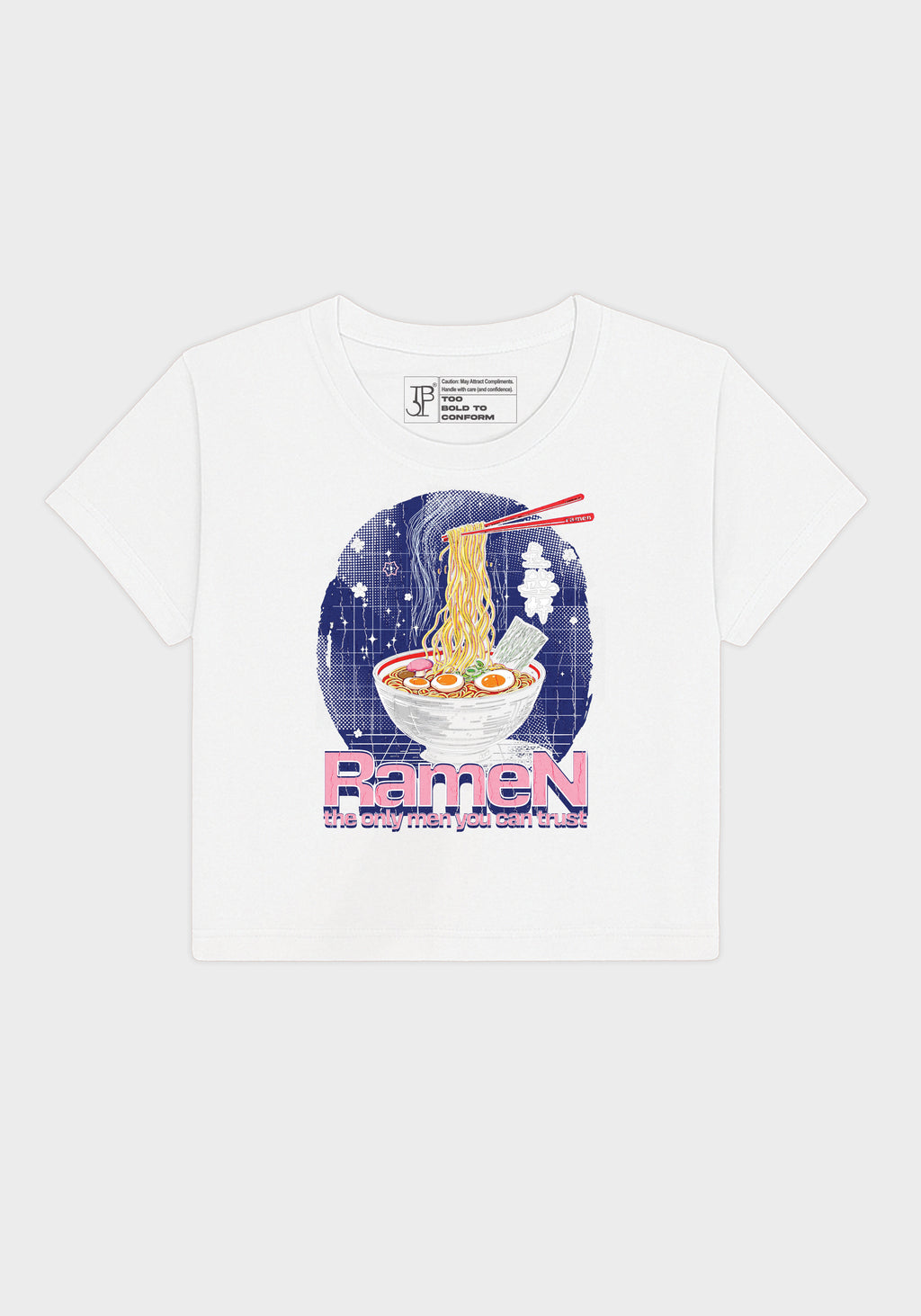 Ramen Lover Crop Top – Cute Graphic Tee for Foodies