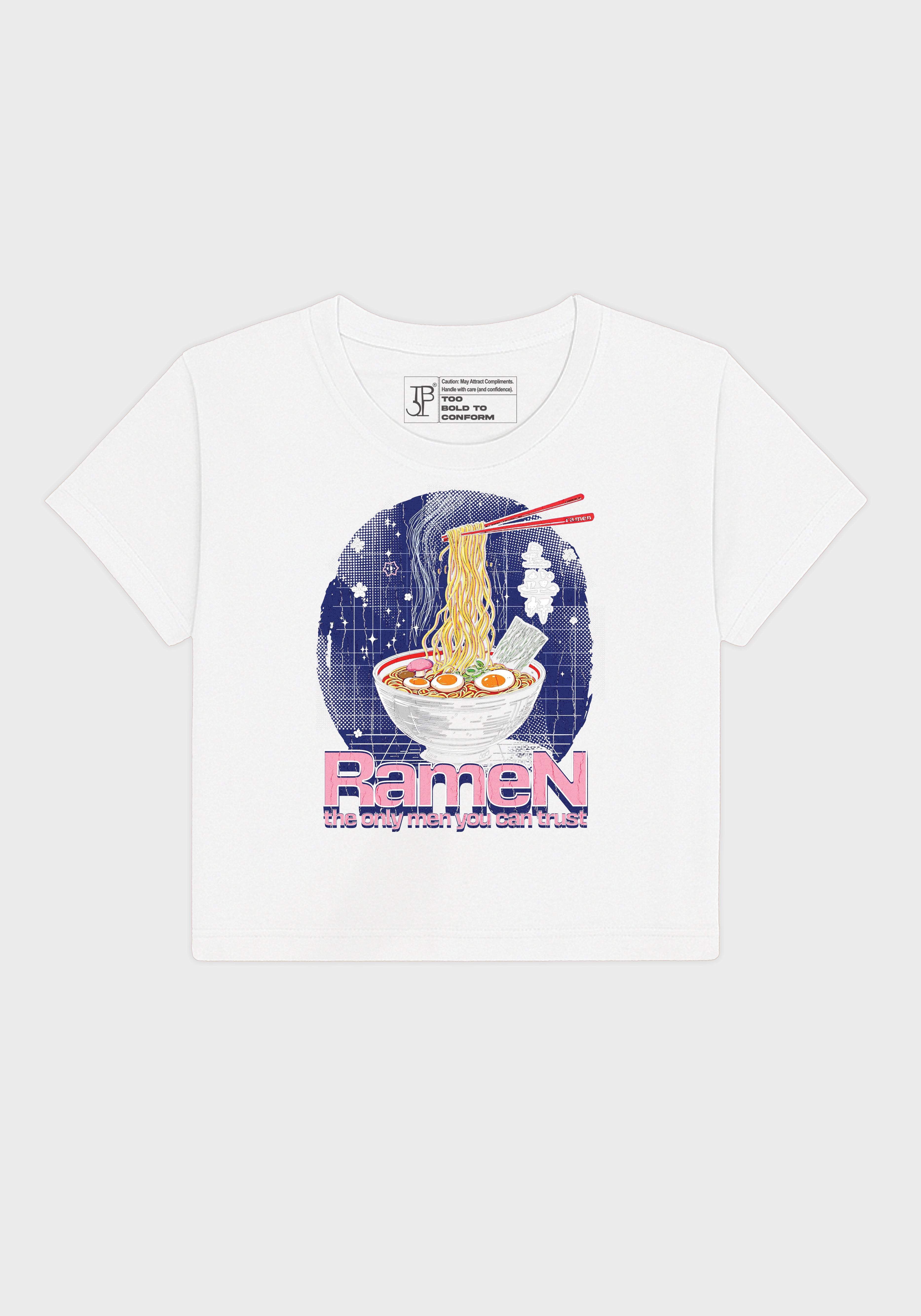 Ramen Lover Crop Top – Cute Graphic Tee for Foodies