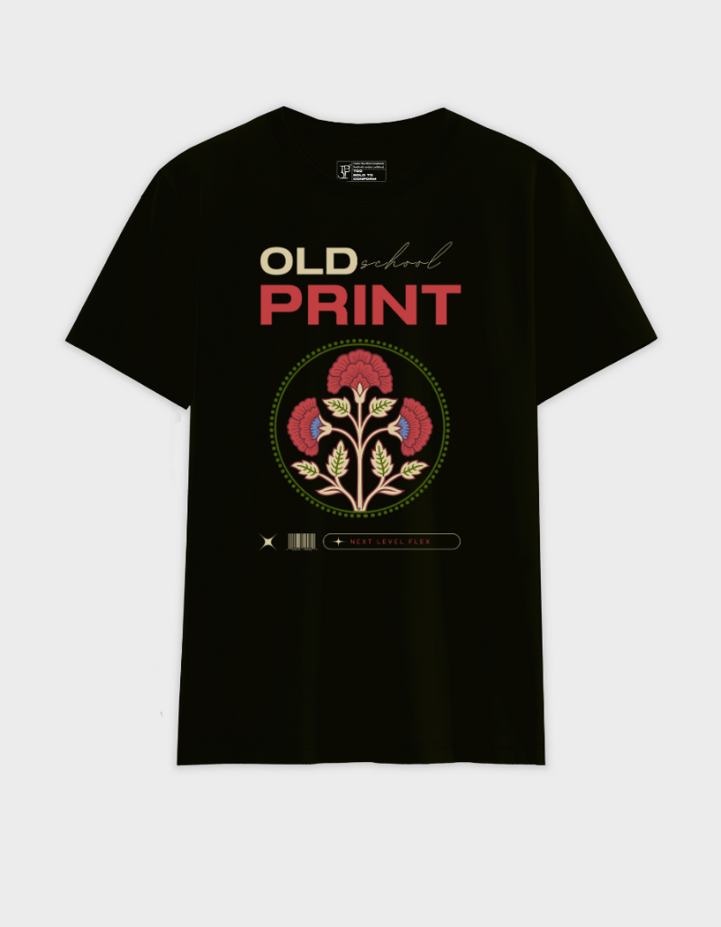 Old School Print Unisex Graphic T-Shirt