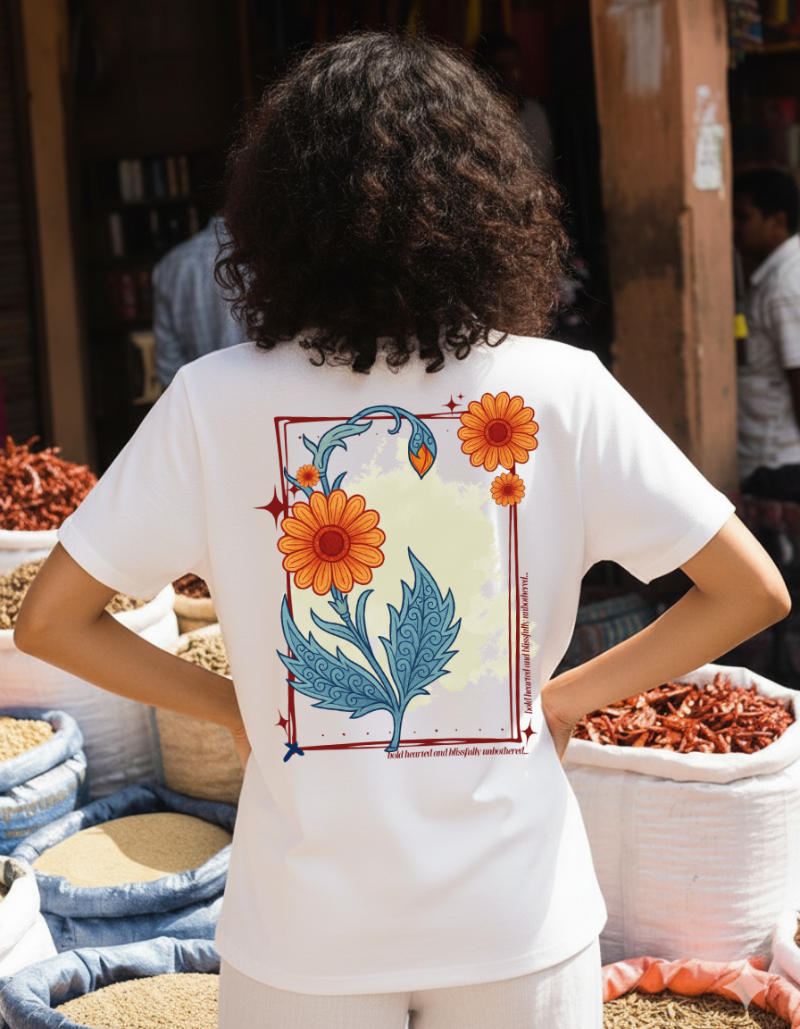 Artistic Bloom Oversized Unisex Tee