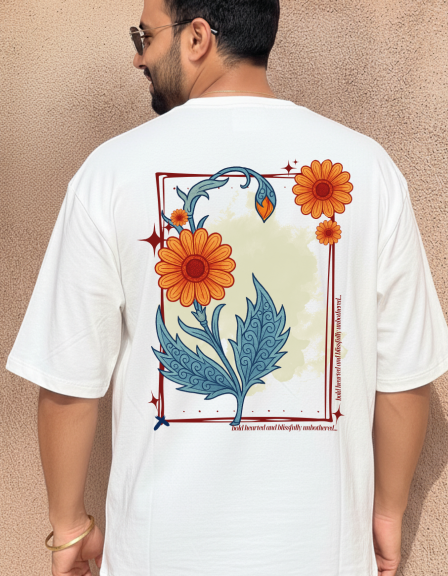 Artistic Bloom Oversized Unisex Tee