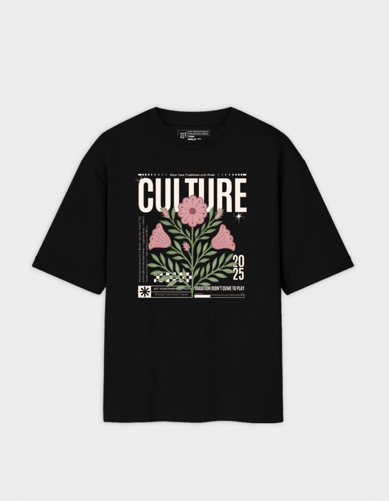 Oversized Unisex “Culture 2025” Graphic T-Shirt