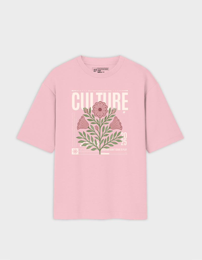 Oversized Unisex “Culture 2025” Graphic T-Shirt