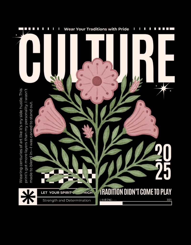 Oversized Unisex “Culture 2025” Graphic T-Shirt