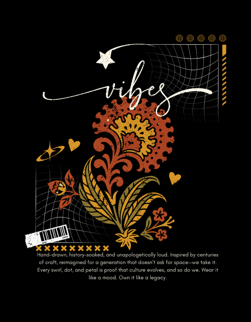 “Vibes” Graphic Unisex Sweatshirt