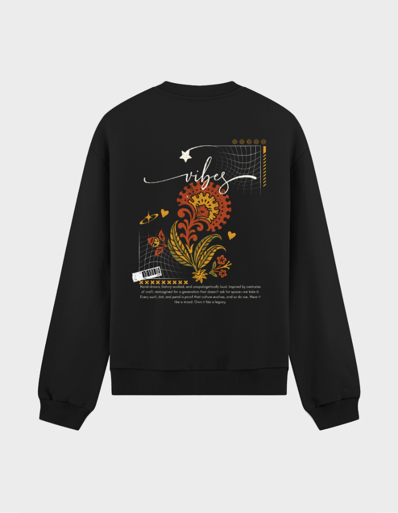 “Vibes” Graphic Unisex Sweatshirt