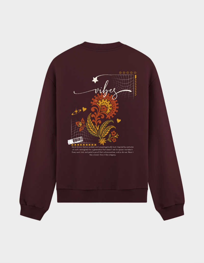 “Vibes” Graphic Unisex Sweatshirt