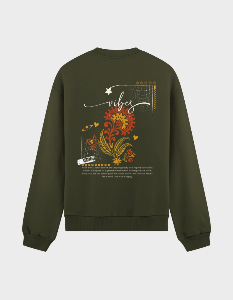 “Vibes” Graphic Unisex Sweatshirt