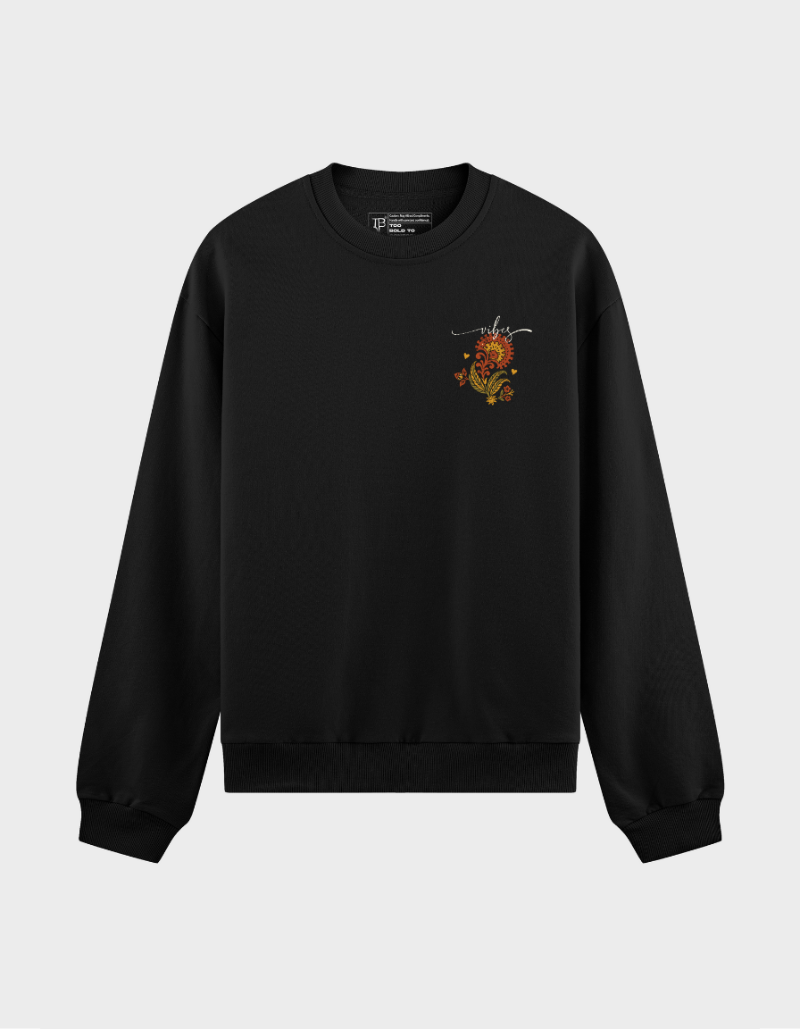 “Vibes” Graphic Unisex Sweatshirt