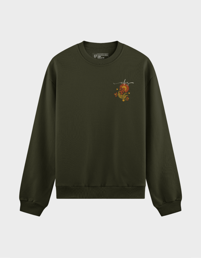 “Vibes” Graphic Unisex Sweatshirt