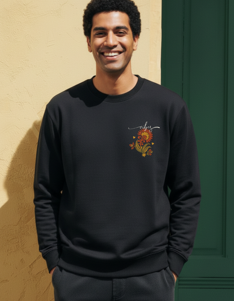 “Vibes” Graphic Unisex Sweatshirt