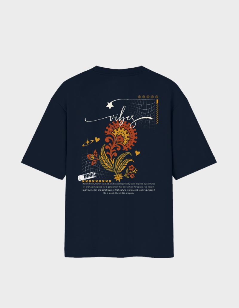 Trendy “Vibes” Oversized Unisex Graphic T-Shirt