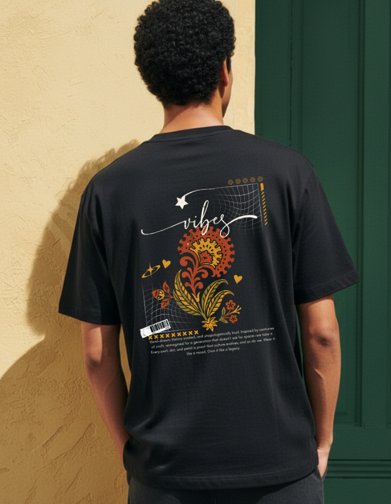 Trendy “Vibes” Oversized Unisex Graphic T-Shirt