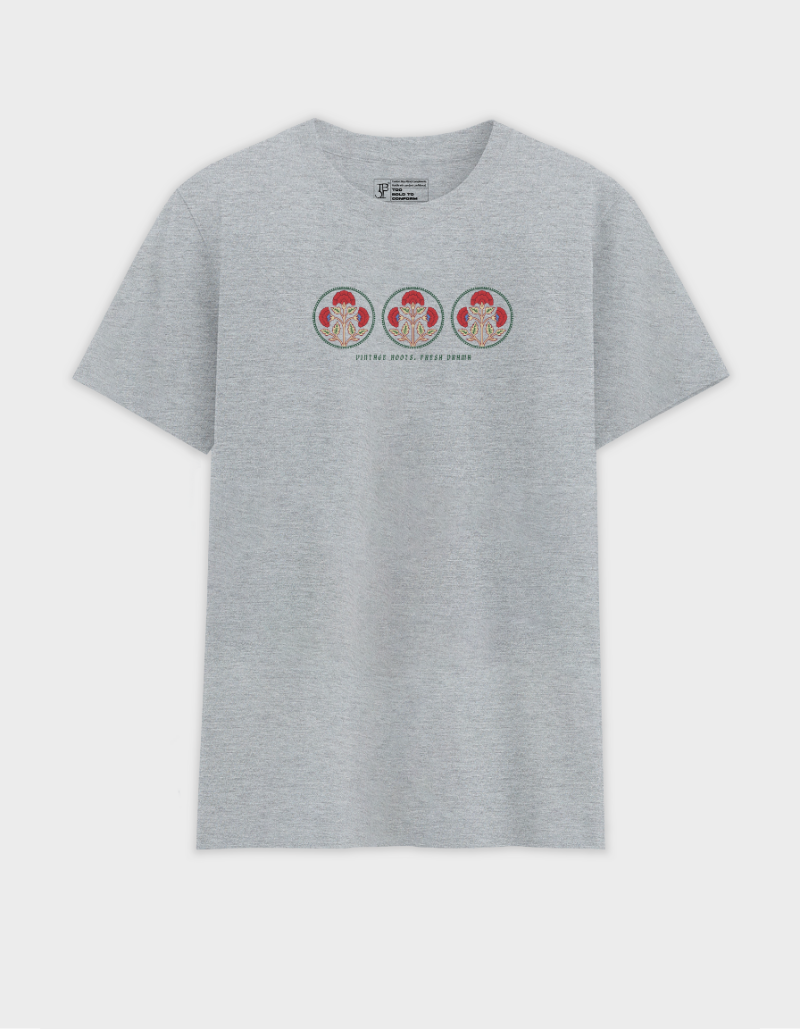 Retro Floral Print Unisex T-Shirt