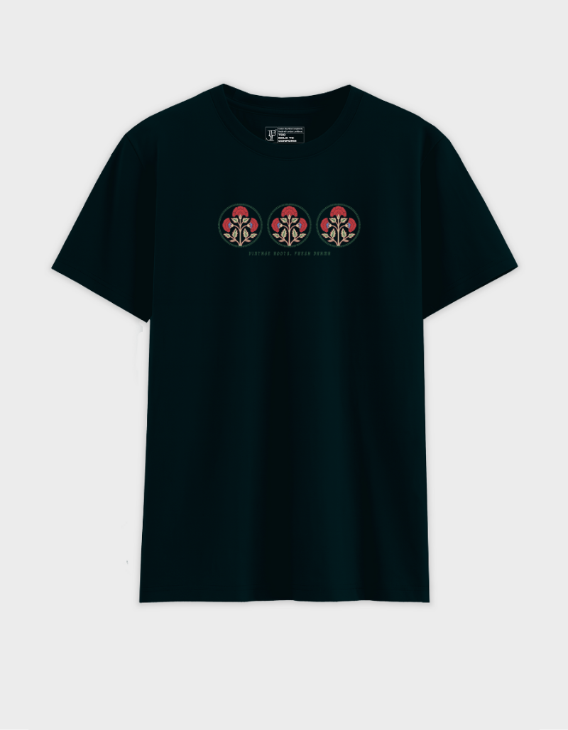 Retro Floral Print Unisex T-Shirt