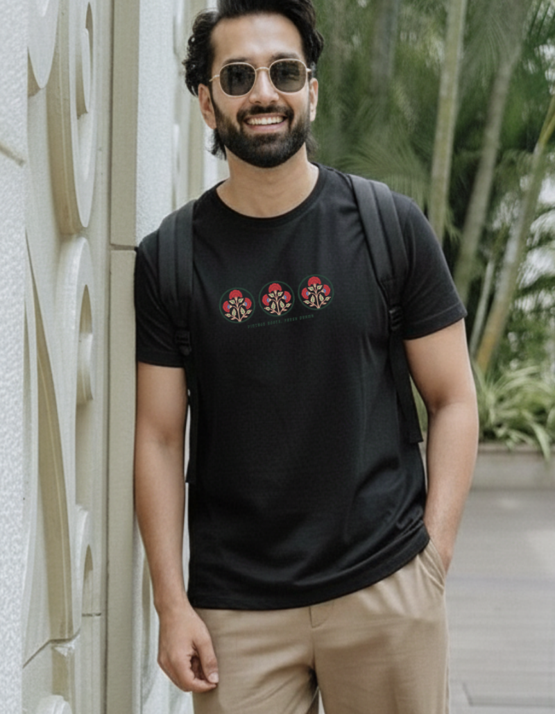 Retro Floral Print Unisex T-Shirt