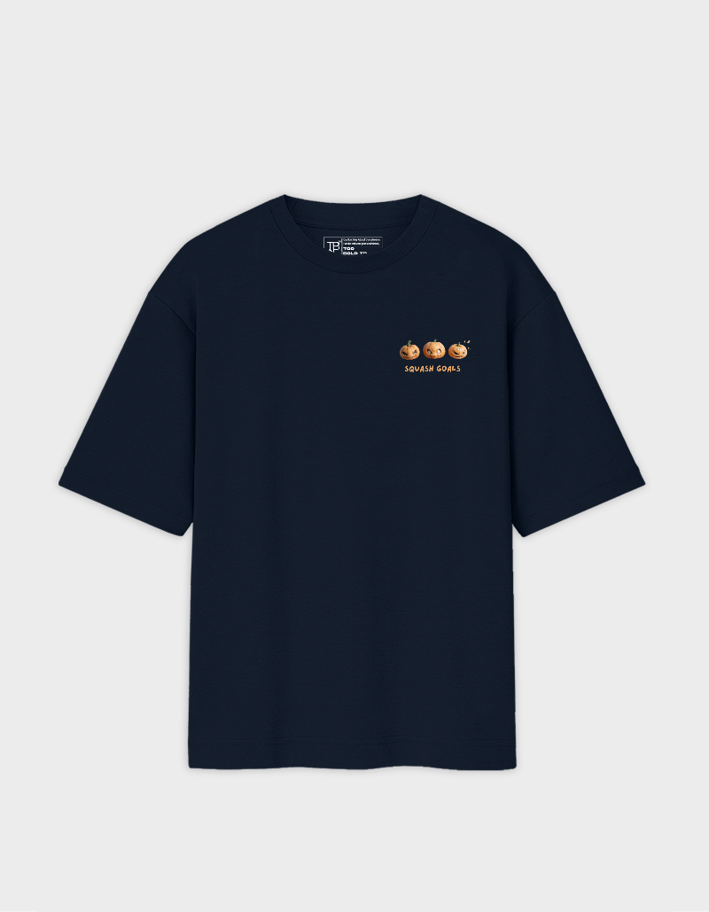 Pumpkin face Unisex Oversized T-shirt