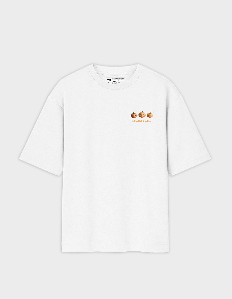 Pumpkin face Unisex Oversized T-shirt