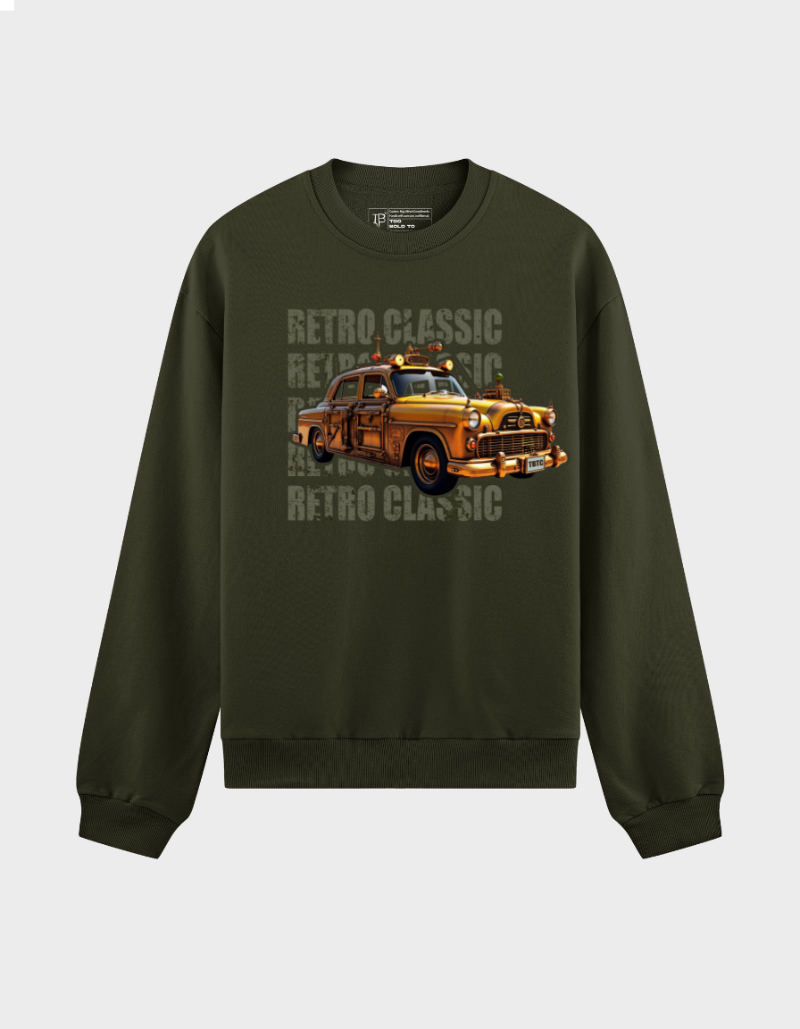 Retro Classic Ambi Unisex Brushed Fleece Graphic Sweatshirt