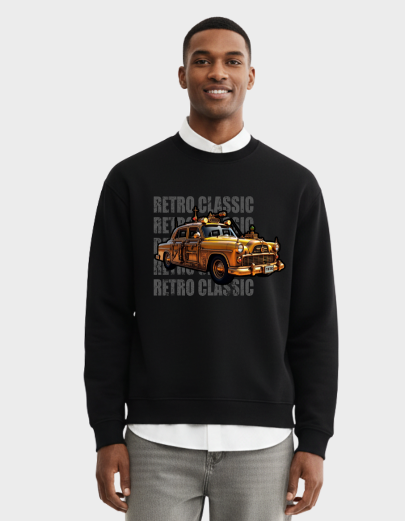 Retro Classic Ambi Unisex Brushed Fleece Graphic Sweatshirt