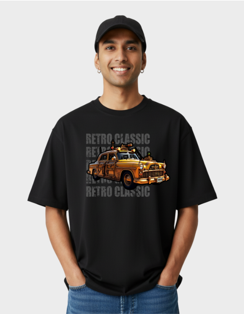 Retro Classic Ambi Oversized Unisex Terry Graphic Tee