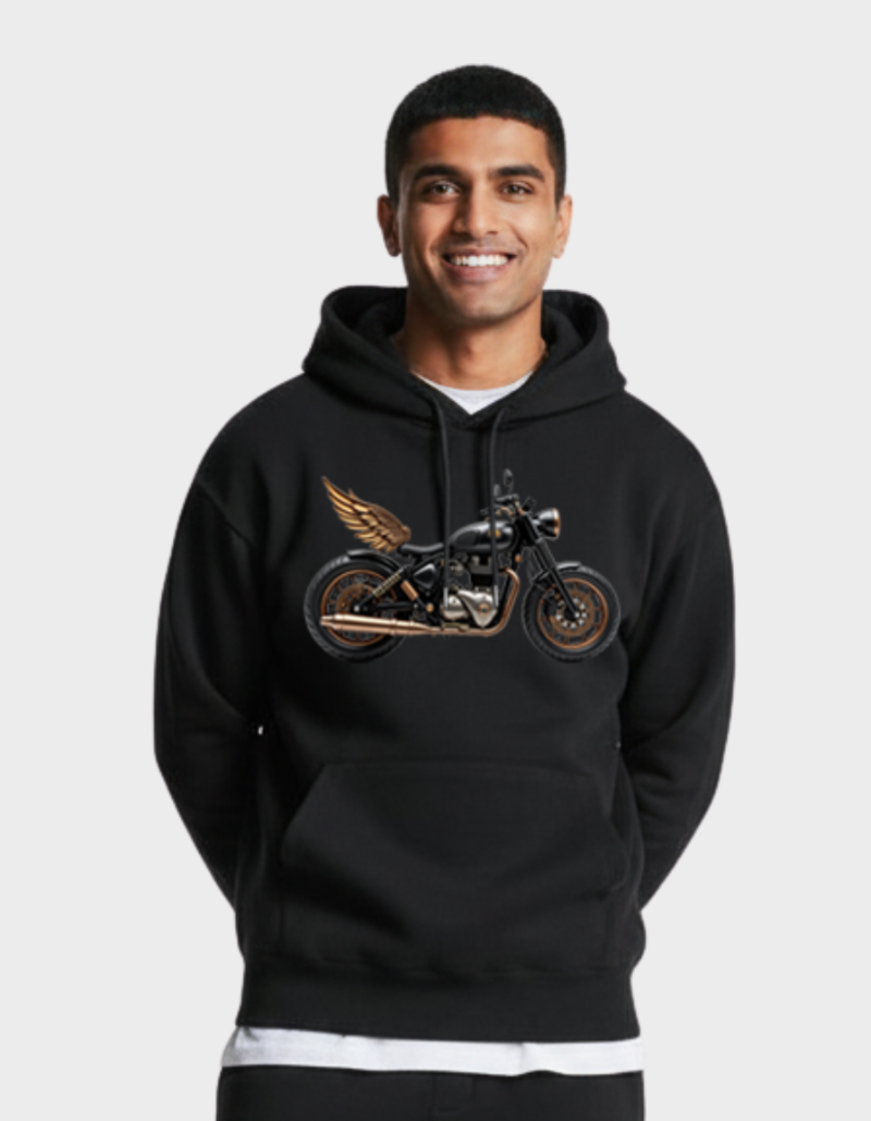 Torque Angel Unisex Brushed Fleece Graphic Hoodie