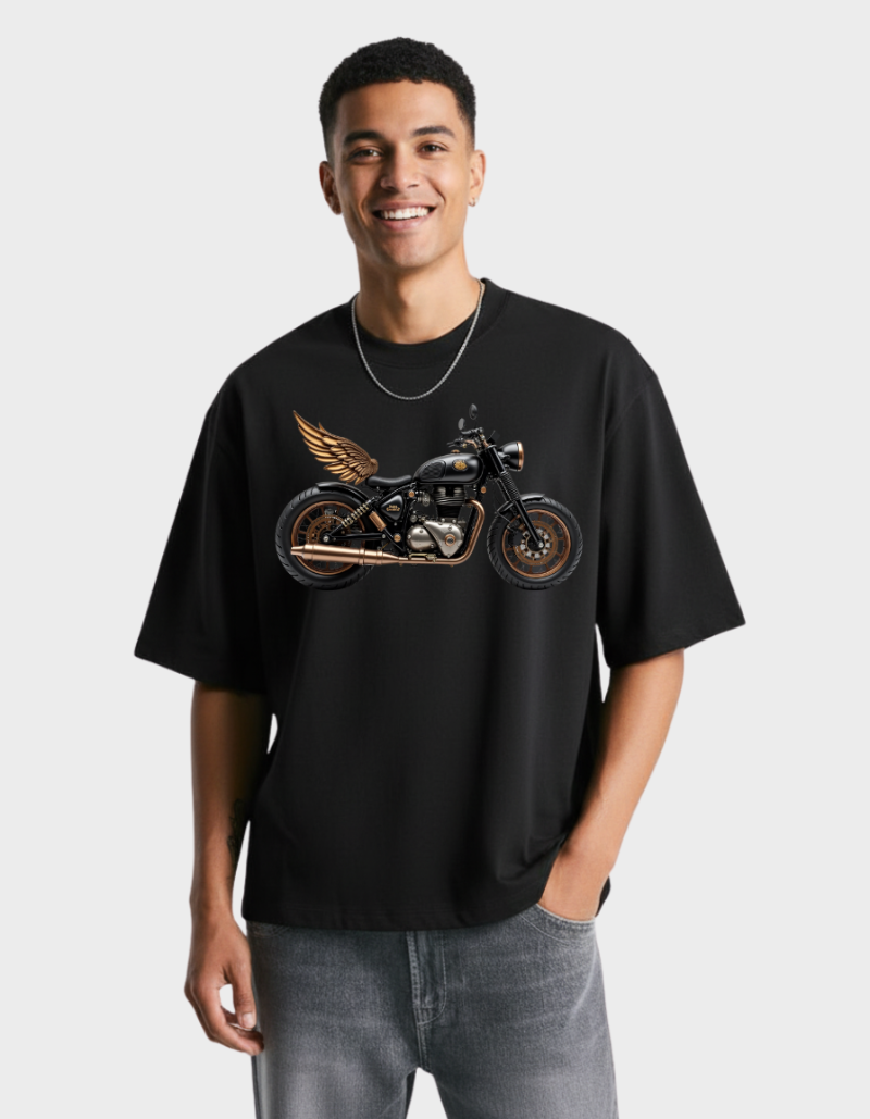 TorqueAngel  Oversized Unisex Terry  Graphic Tee