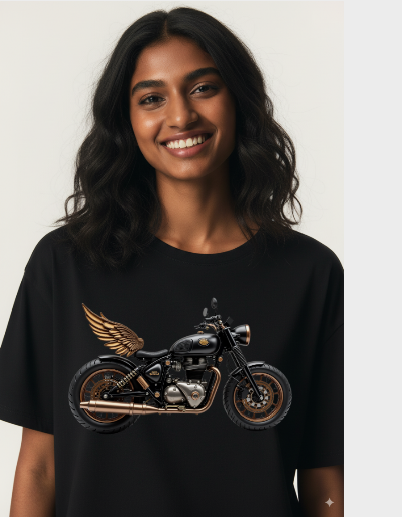 TorqueAngel  Oversized Unisex Terry  Graphic Tee