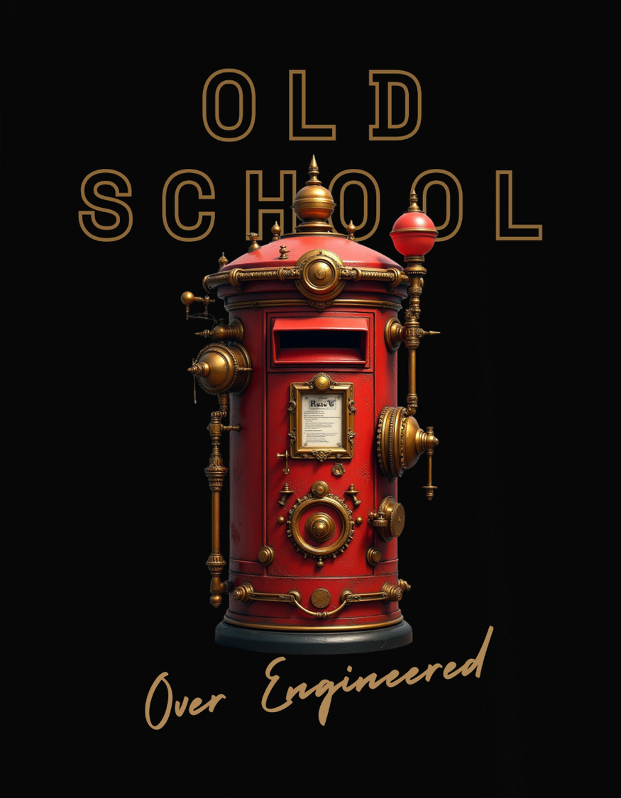 Analogue Post Unisex Graphic  T-Shirt artwork