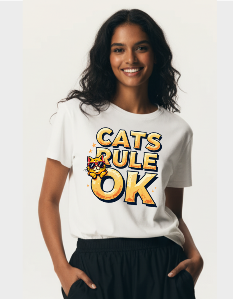Cat Graphic Unisex Classic T-Shirt
