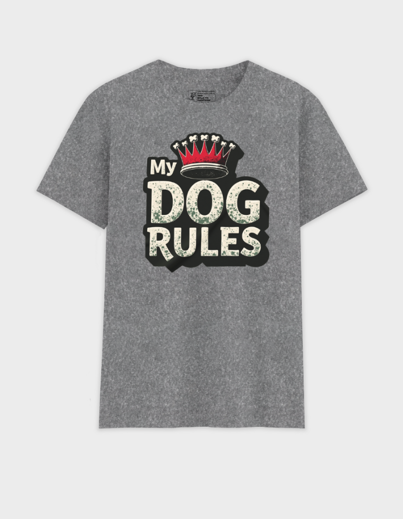 Dog Rules Unisex Cotton Graphic Tee