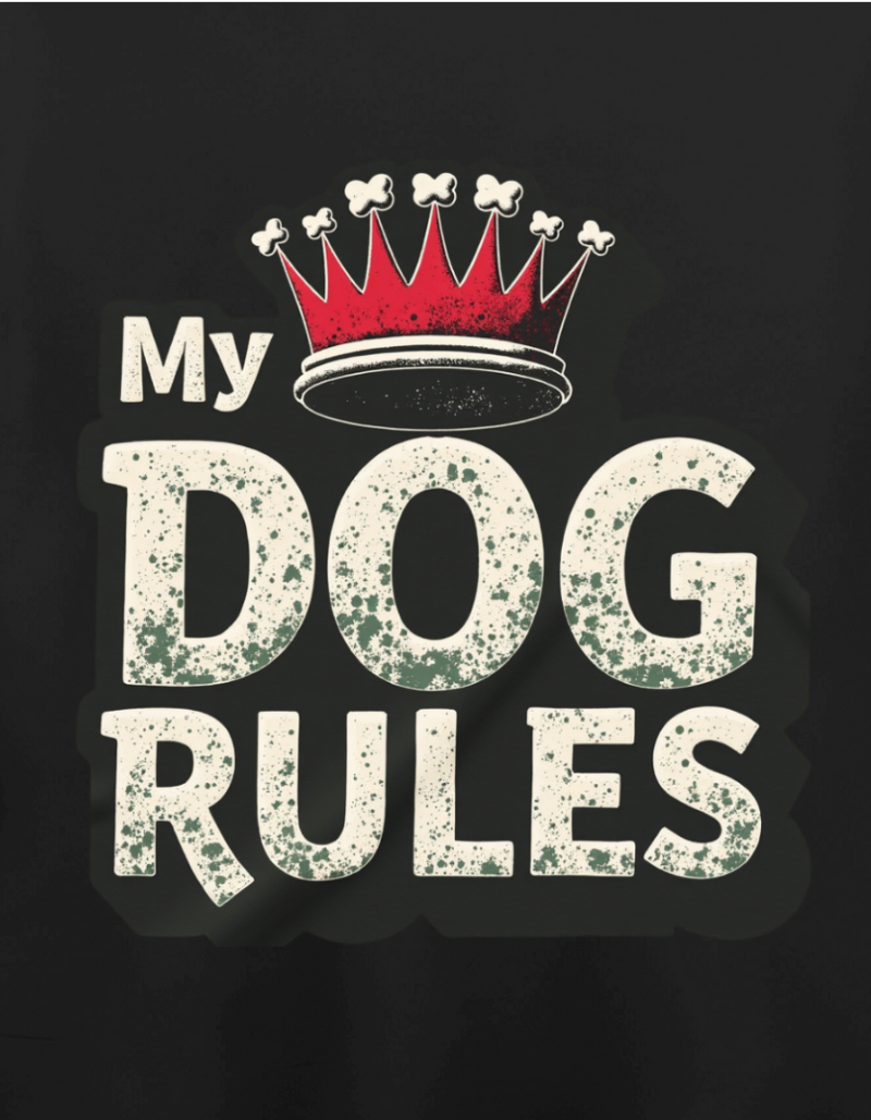Dog Rules Unisex Cotton Graphic Tee