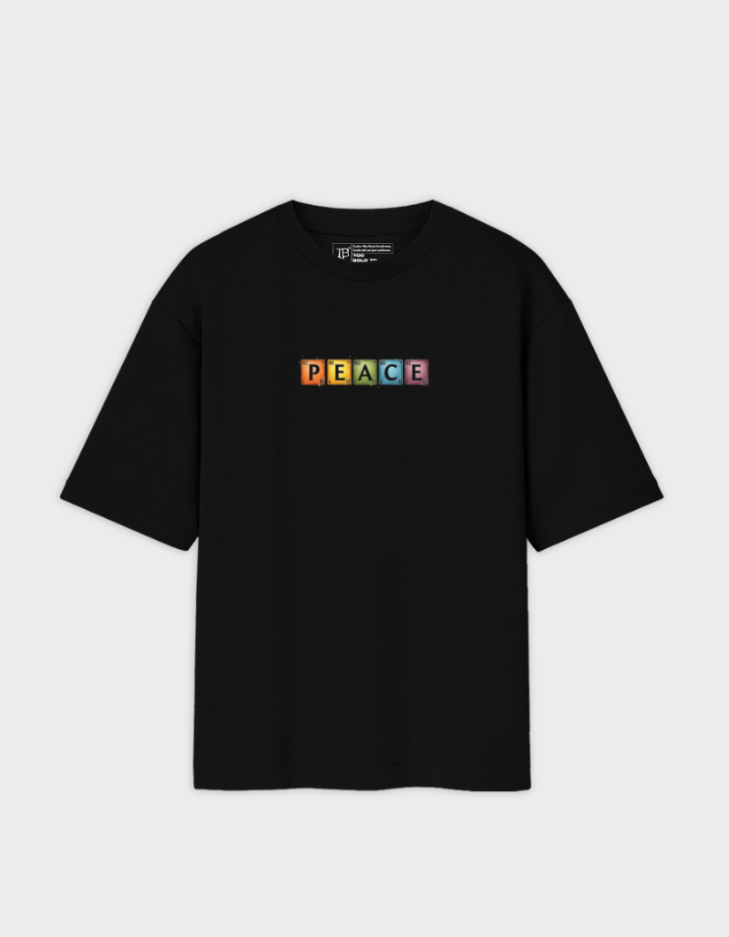 Peace Periodic Oversized Unisex Graphic Tee