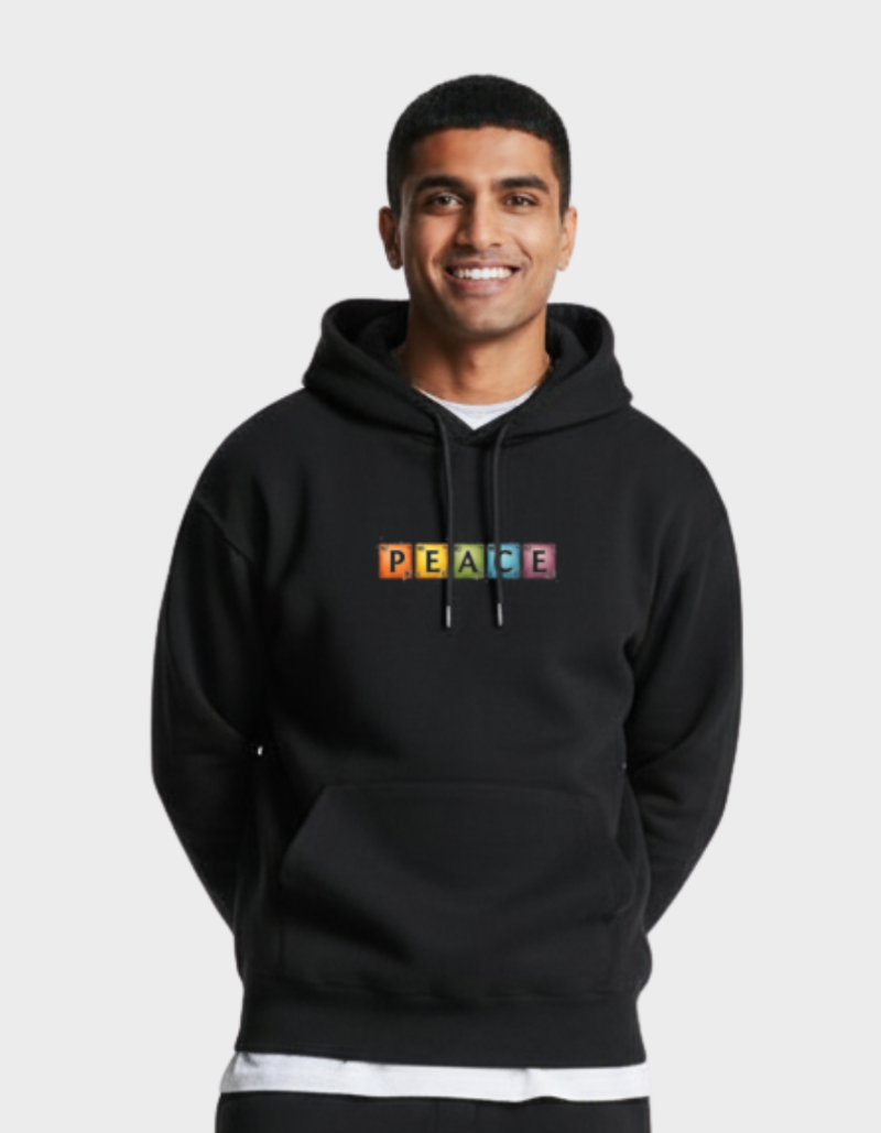 Peace  Unisex Brushed Fleece Graphic Hoodie