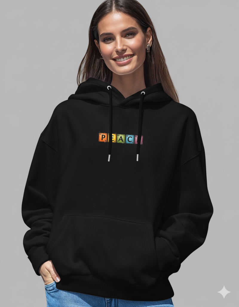 Peace  Unisex Brushed Fleece Graphic Hoodie