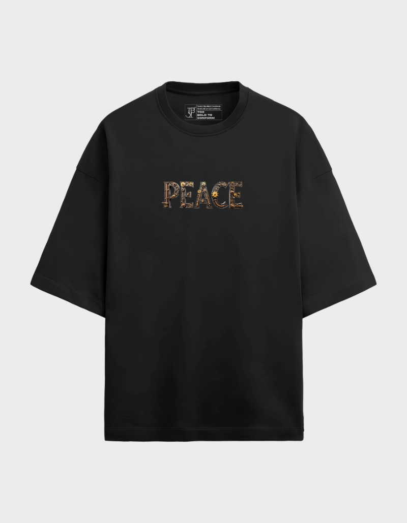 Peace Gear  Oversized Unisex Terry Graphic Tee