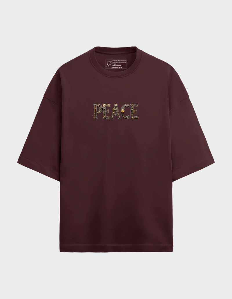 Peace Gear  Oversized Unisex Terry Graphic Tee