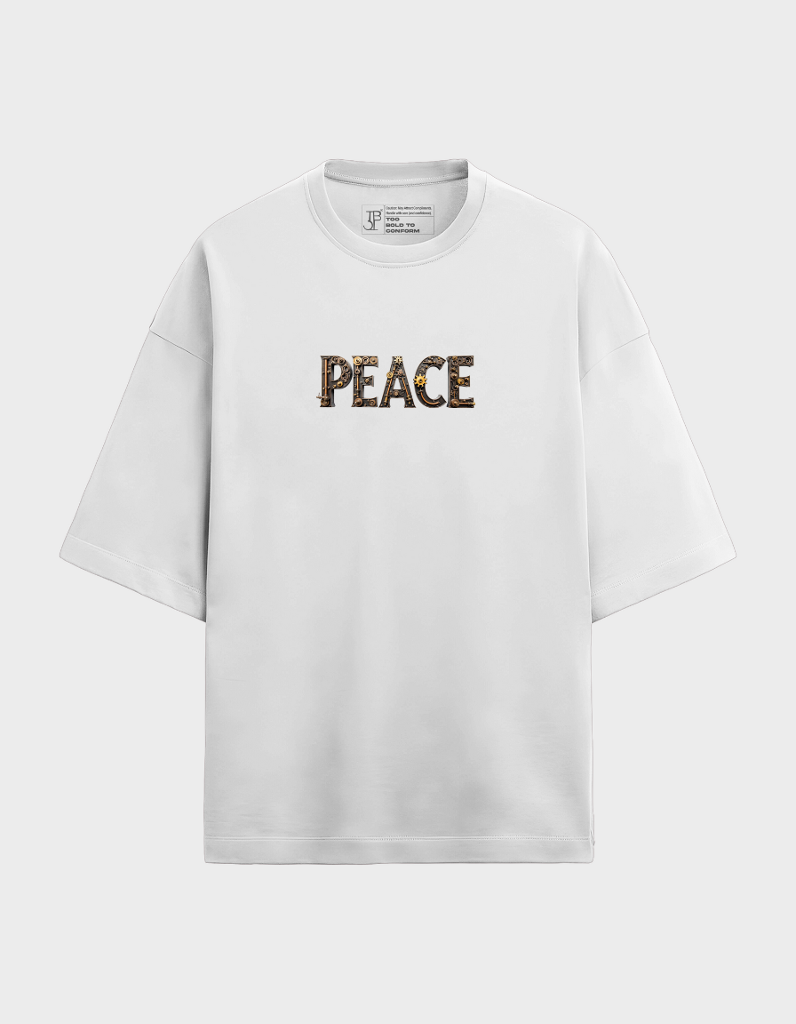 Peace Gear  Oversized Unisex Terry Graphic Tee