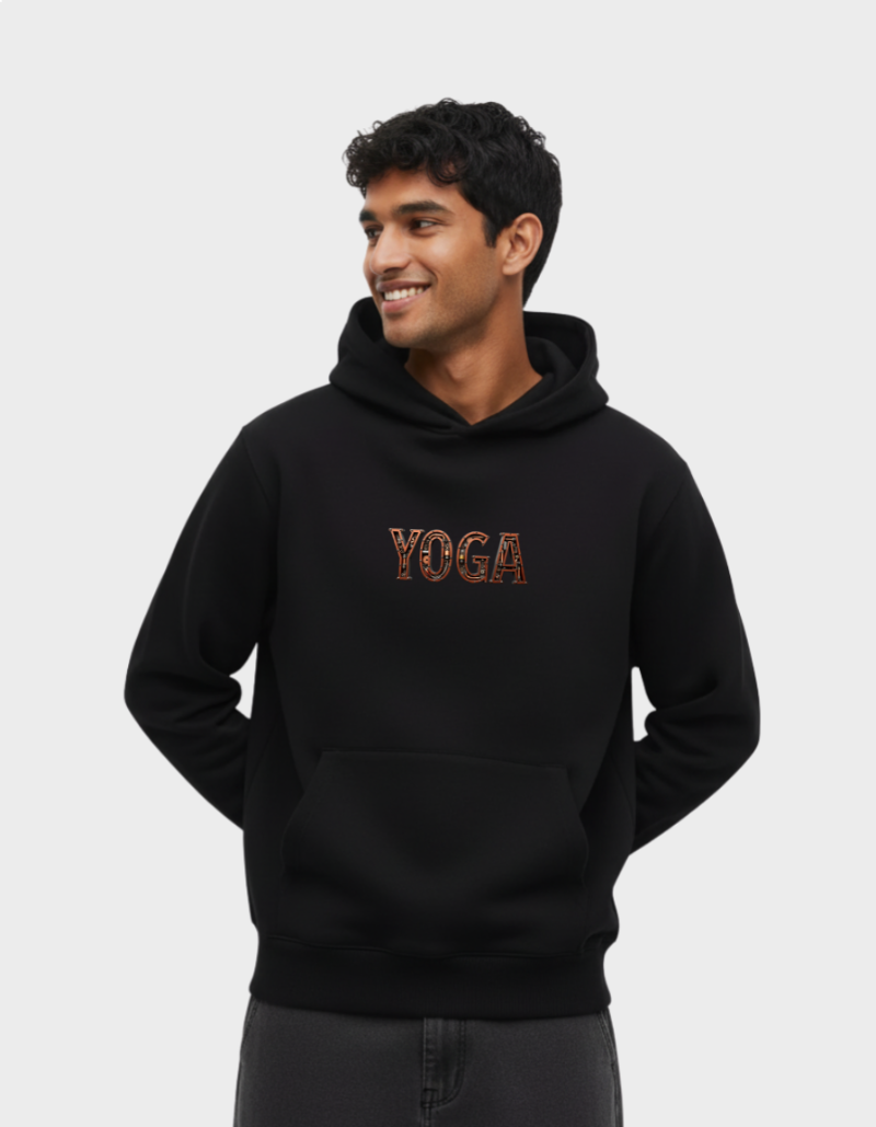 Yoga Gear Unisex  Brushed Fleece Graphic Hoodie