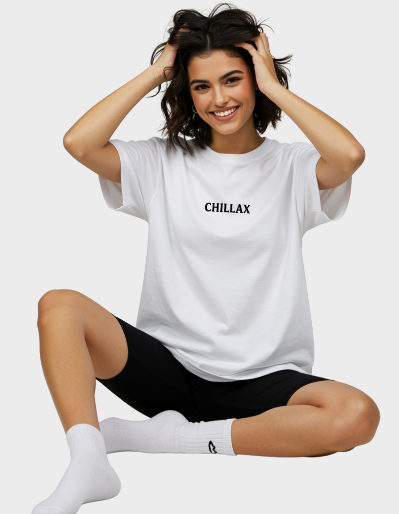Chillax  Oversized Unisex Graphic Tee