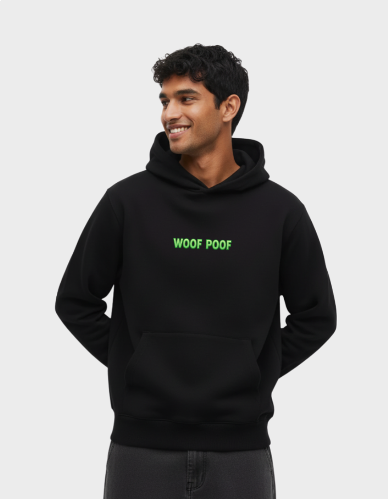 Woof Poof Unisex  Brushed Fleece Graphic  Hoodie