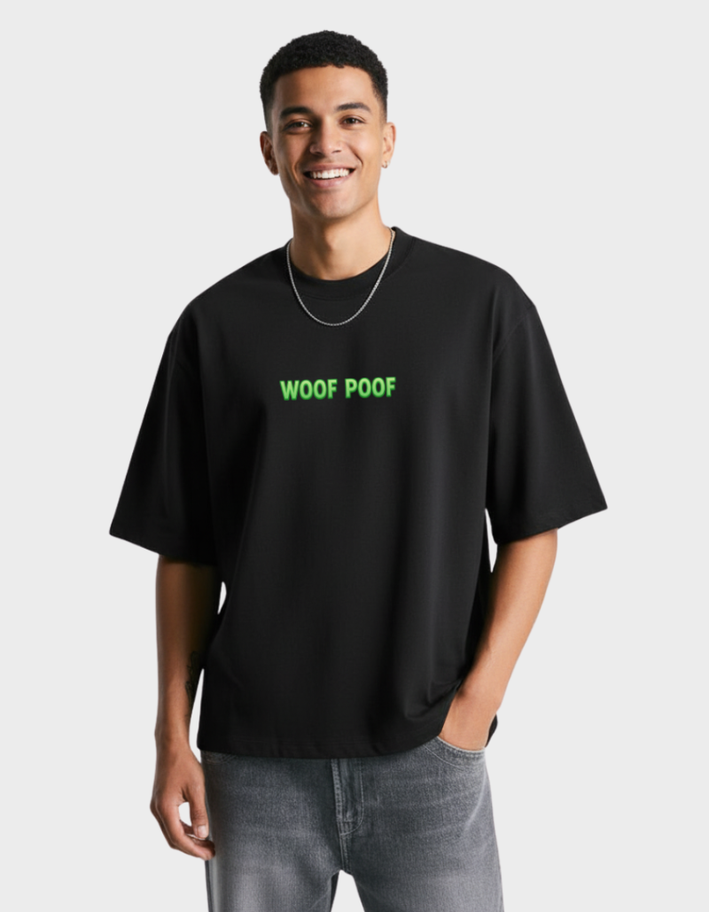 WoofPoof Oversized Unisex Graphic Tee