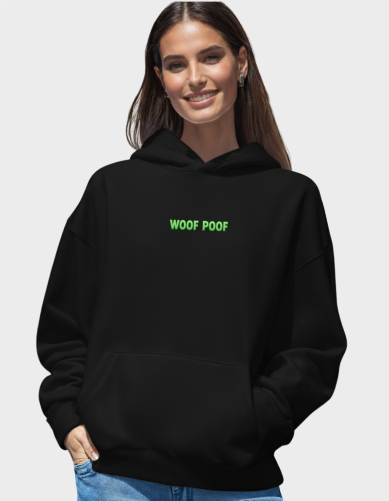 Woof Poof Unisex  Brushed Fleece Graphic  Hoodie