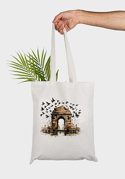 Artistic Zipper Tote Bag