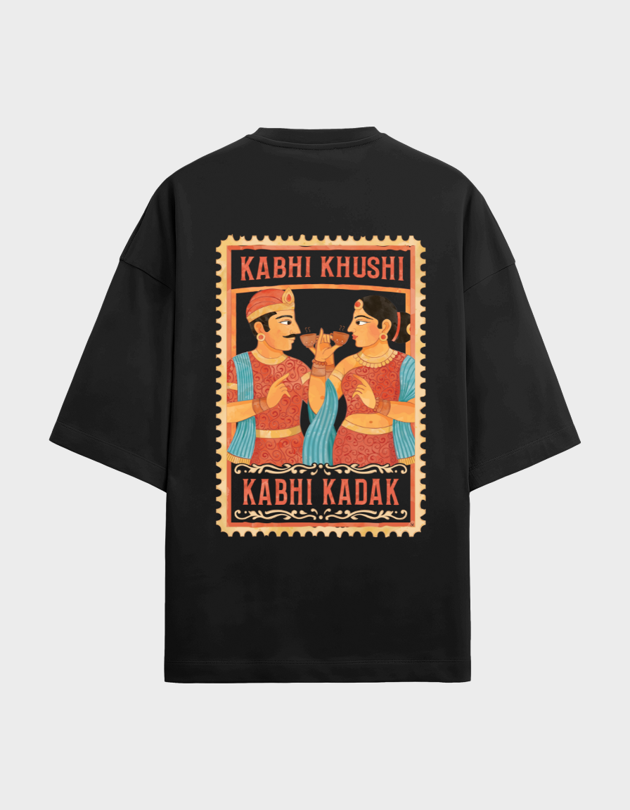 Kabhi Khushi Kabhi Kadak Unisex Oversized Graphic Tshirt