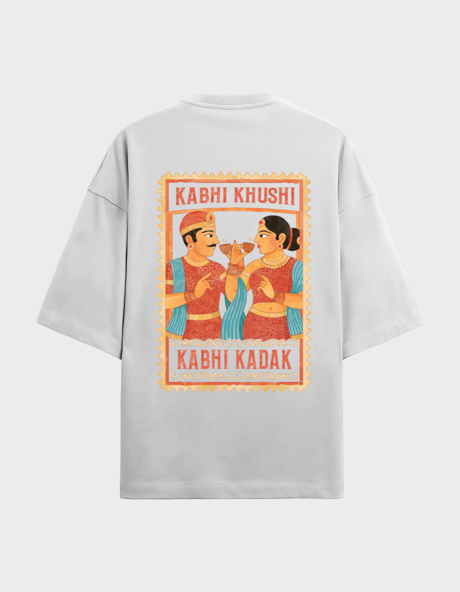 Kabhi Khushi Kabhi Kadak Unisex Oversized Graphic Tshirt
